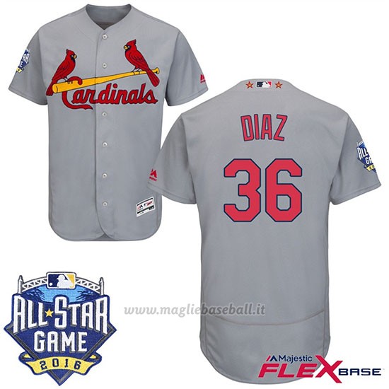Maglia Baseball Uomo St. Louis Cardinals National 2016 Mlb All Star St. Louis 36 Aledmys Diaz Flex Base
